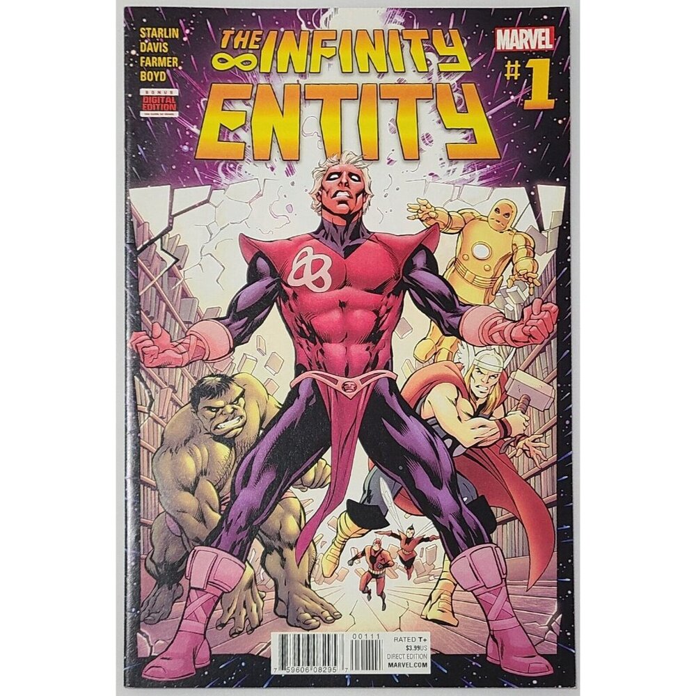 Infinity Entity 1 Marvel Comics 2016 VG Alan Davis Cover A Jim Starlin